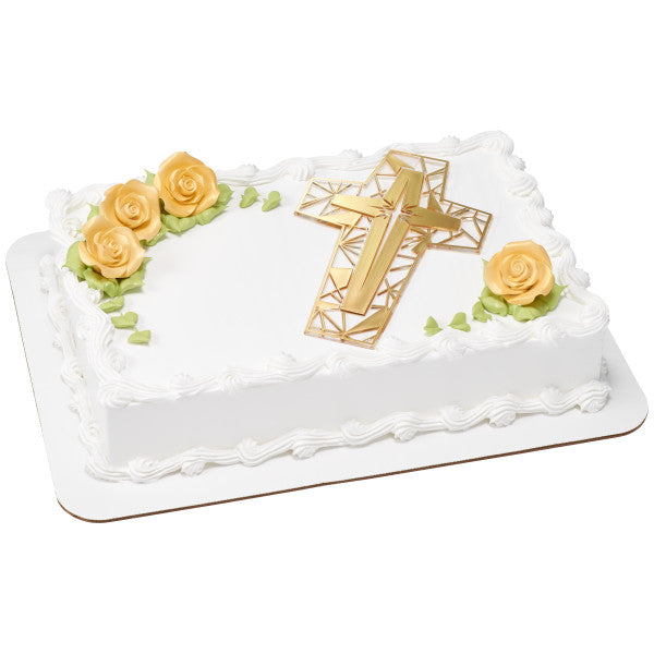 Religious Stained Glass Cross Set Cake Kit