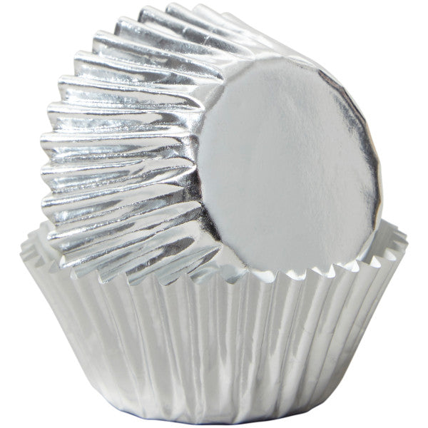 Wilton Silver Foil Mini Cupcake Liners, 36-Count