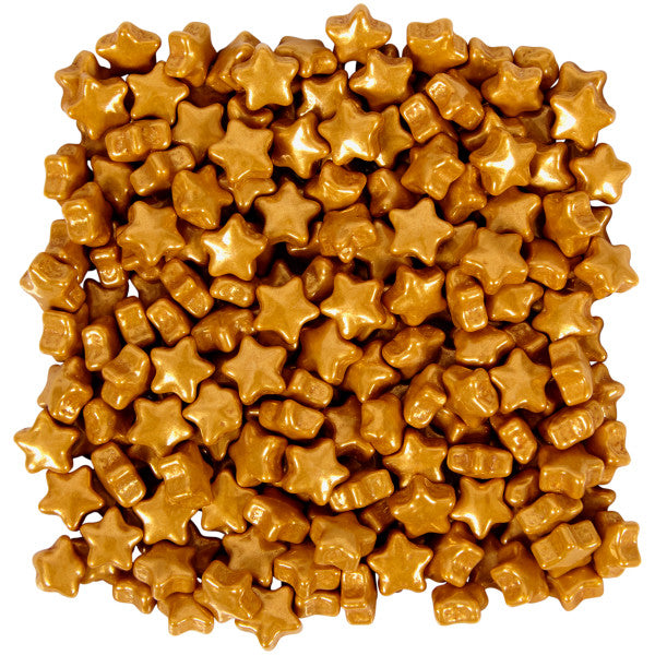 NCS Gold Stars Edible Sprinkles, 4 ounces - Great for Cupcakes, Cookies,  Cakes, Cakes Pops