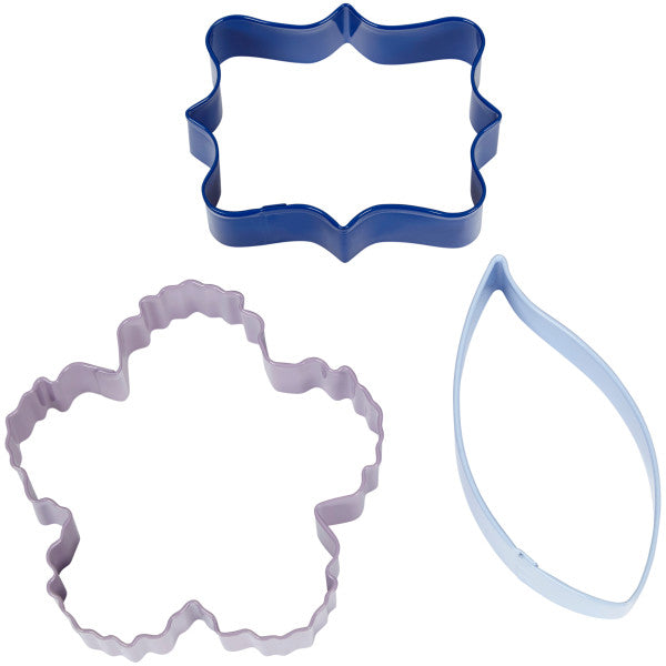 Wilton Floral Party Cookie Cutter Set, 3-Piece