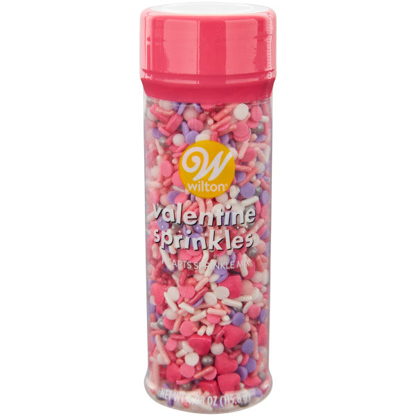 Wilton Purple and Pink Hearts Valentine's Day Sprinkle Mix, 4.08 oz.