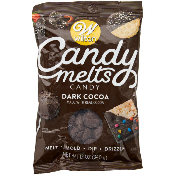 Wilton Candy Melts Dark Cocoa Candy, 12 oz.