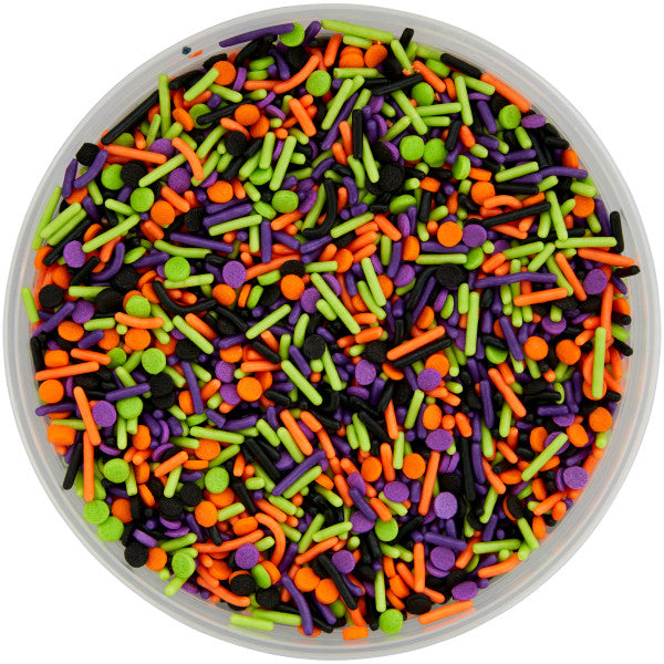 Wilton Traditional Halloween Sprinkles Mix, 6 oz. Tub
