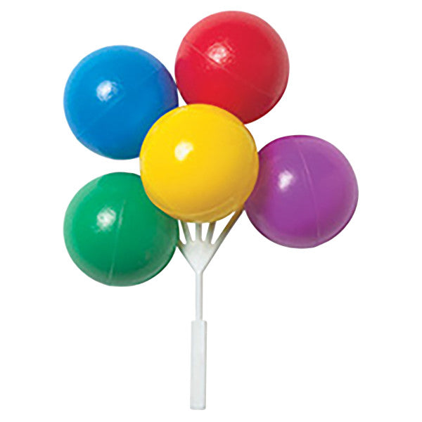 Primary Balloon Cluster Balloon Cluster Cake, Cupcake or Candy Toppers Circus 6 Pics Per Order
