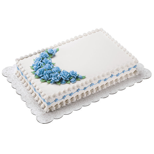 Wilton Show 'N' Serve Cake Boards, Set of 6 Patterned Rectangle Cake Boards for 12 x 18-Inch Cakes