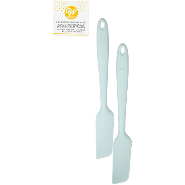 Wilton Baby Blue Silicone Jar Spatulas, 2Piece — Cake and Candy Supply