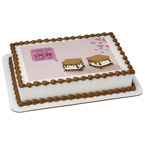 A Little S'more Every Day Edible Cake Image PhotoCake®