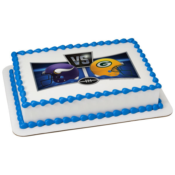 Seahawks birthday cake with fondant football.