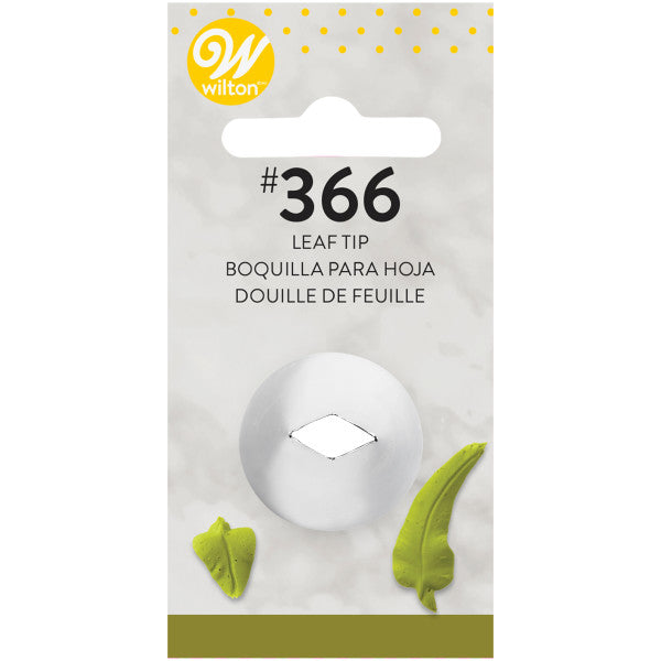 Wilton Large Leaf Cake Decorating Tip 366 — Cake and Candy Supply