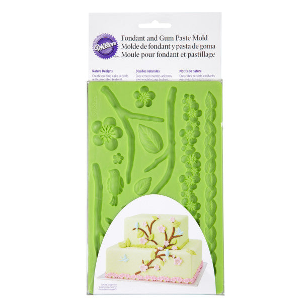 Wilton Silicone Nature Designs Fondant and Gum Paste Mold - Cake Decorating Supplies