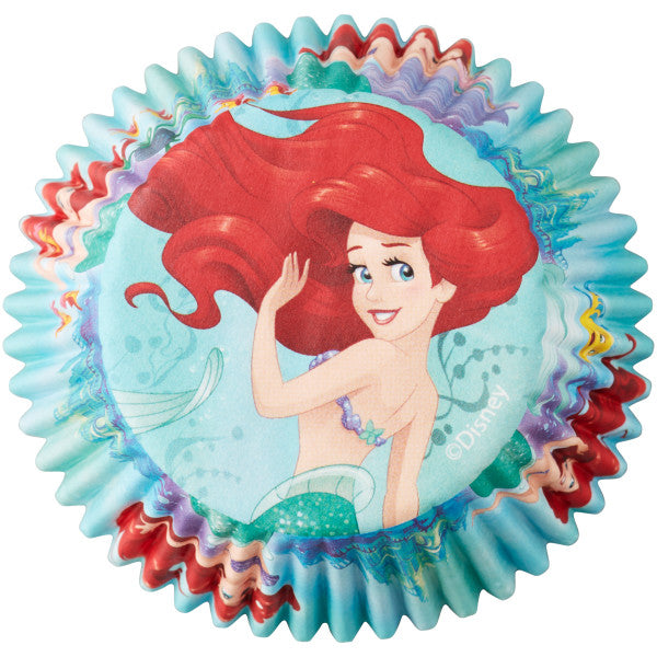 Wilton Disney Princess Little Mermaid Ariel Cupcake Liners, 50-Count