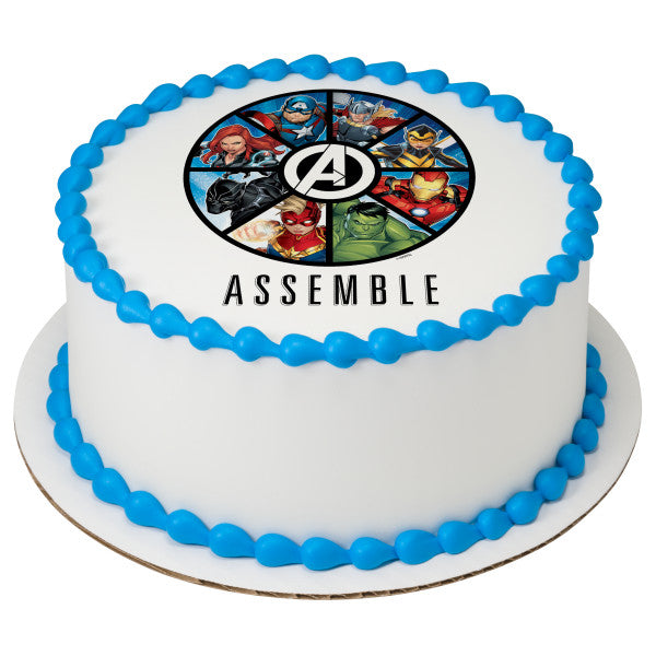 Marvel Avengers Assemble Edible Cake Image PhotoCake