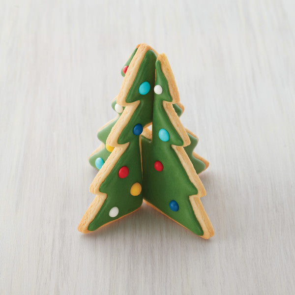 Wilton Metal 3-D Christmas Tree Cookie Cutter Set, 2-Piece