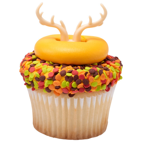 Antlers Deer Cupcake Cake Pics - set of 12