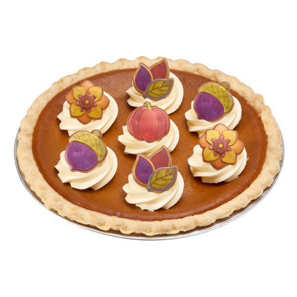 Harvest of Hues Fall Thanksgiving Cupcake Cake Decorating Rings 12 set