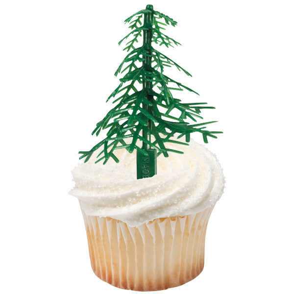 Evergreen Trees Cupcake Cake Decorating 6 set