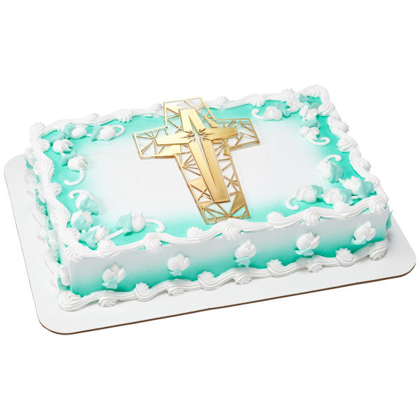 Religious Stained Glass Cross Set Cake Kit