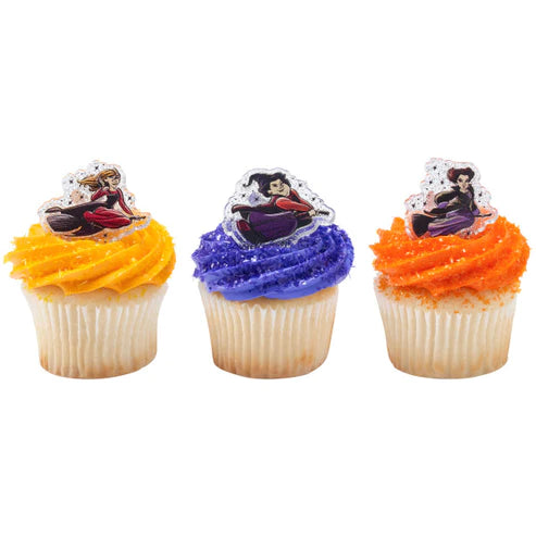 Hocus Pocus Forever Bewitching 2 Cupcake Candy Apple rings set of 12 Halloween