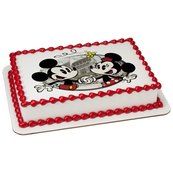 Mickey Mouse & Friends Cafe Minnie Edible Cake Image PhotoCake®