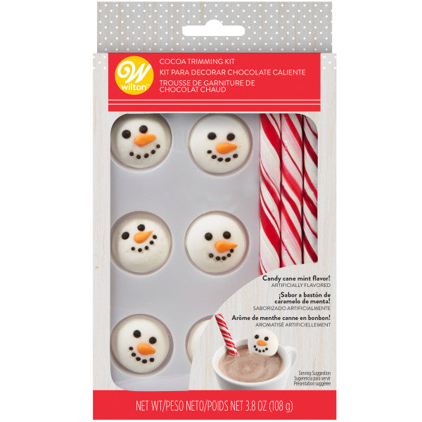 Wilton Snowman with Candy Cane Cocoa Trimming Kit, 3.8 oz.