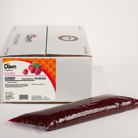 Dawn Exceptional Fillings With Seeds Pureed Raspberry Filling Pouch Pack 2 pounds