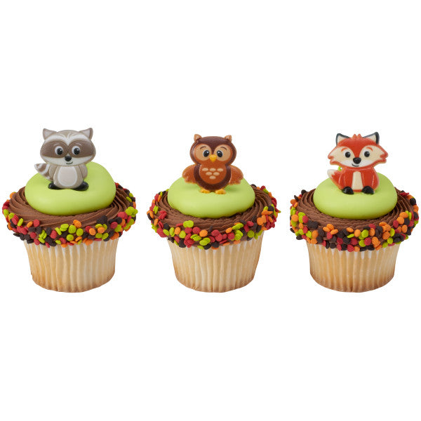 Woodland Animals Cake Cupcake Rings - 12ct per order