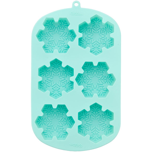 Wilton Winter Snowflake Silicone Baking and Candy Mold, 6-Cavity