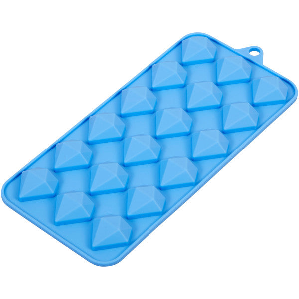 15 Cavity Silicone Diamond Ice Cube Tray Molds with Lids (lot of 2)