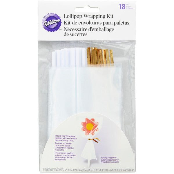Wilton Lollipop Wrapping Kit, 18-Count