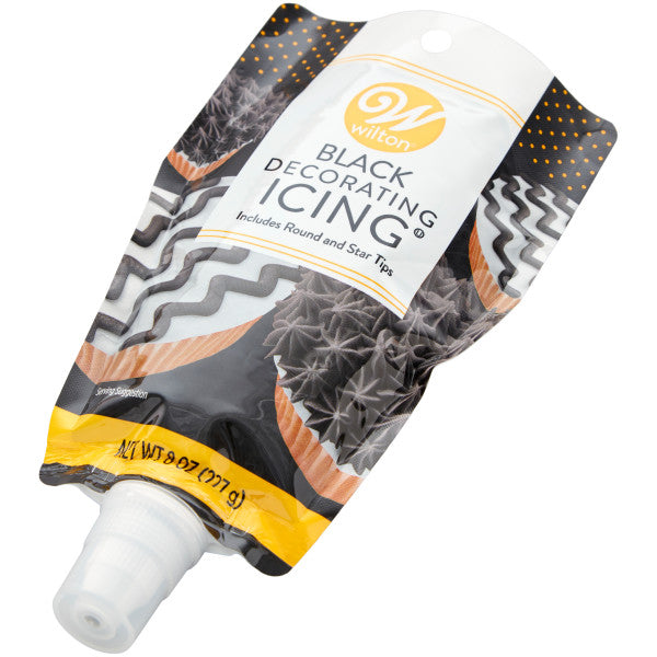 Wilton Black Icing Pouch with Tips, — Cake and Candy Supply