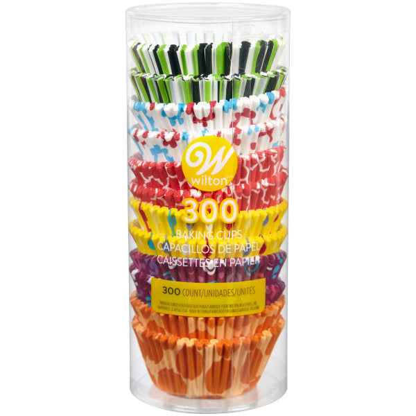 Wilton Bright and Bold Standard Cupcake Liners, 300-Count