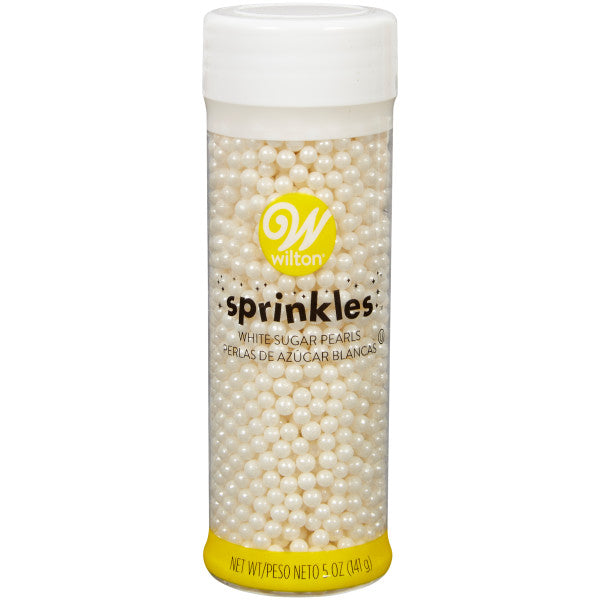 Wilton White Sugar Pearl Sprinkles, 5 oz.
