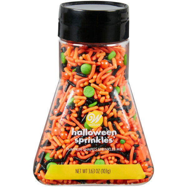 Wilton Halloween Pumpkin Sprinkles Mix, 3.63 oz. Potion Bottle