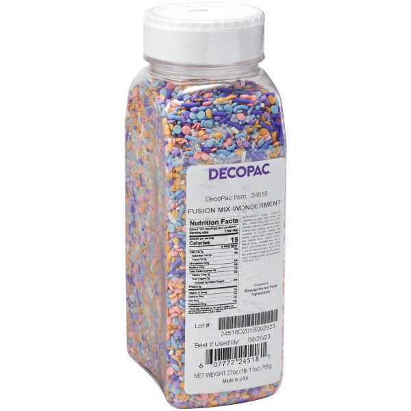 Wonderment Fusion Mix Sprinkles 27 oz. handheld container