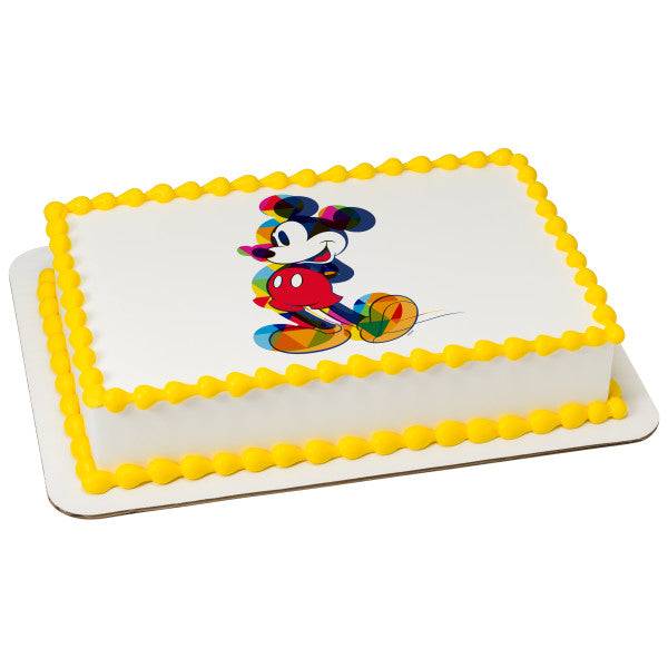 Mickey Mouse One Of A Kind Colorful Edible Cake Image PhotoCake®
