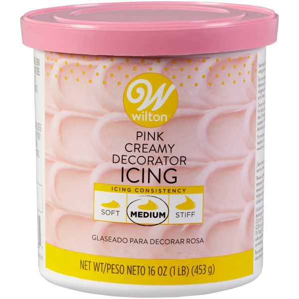 Wilton Pink Creamy Decorator Icing, 16 oz.