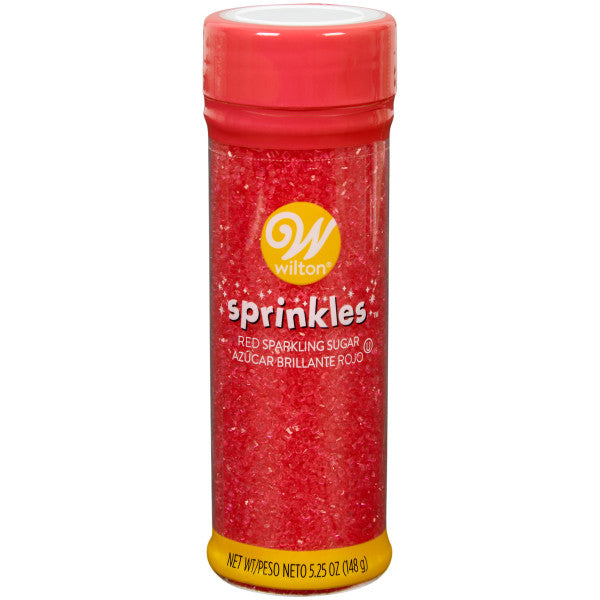 Wilton Red Sparkling Sugar, 5.25 oz.