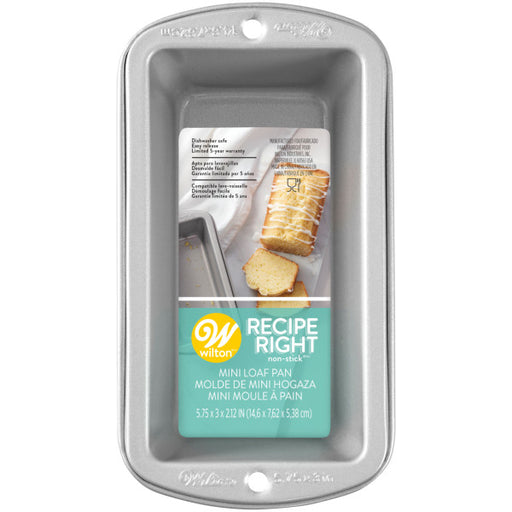 Recipe Right Non-Stick Mini Loaf Pan Set, 3-Piece - Wilton