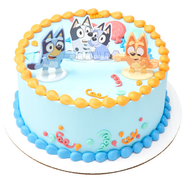 Bluey Dance Mode Set Cake Decorating Kit Topper