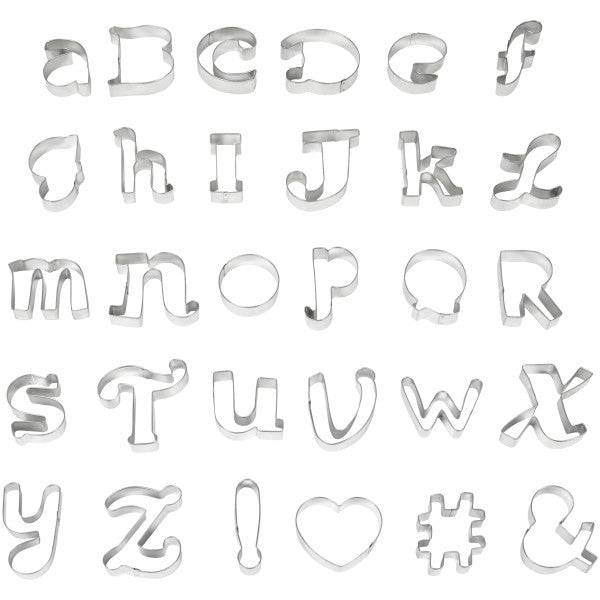 Wilton Alphabet Cookie Cutter Set, 30-Piece
