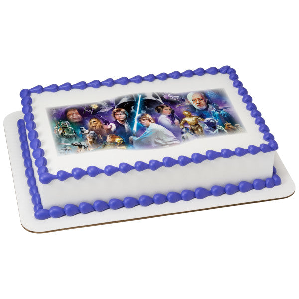 Star Wars A Galaxy Far, Far Away Edible Cake Image PhotoCake®