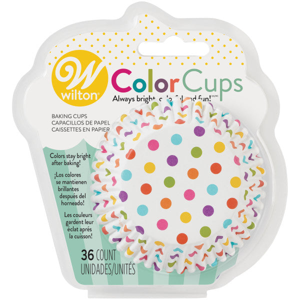 Wilton Polka Dot ColorCups Cupcake Liners, 36-Count