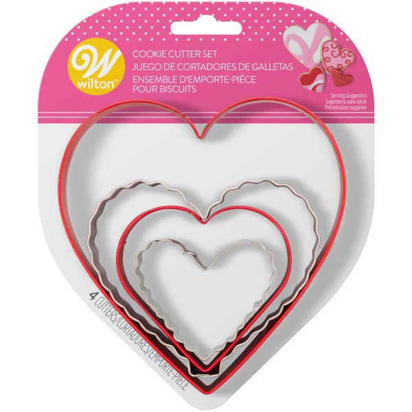 Wilton Nesting Heart-Shaped Cookie Cutters, 4-Piece Set