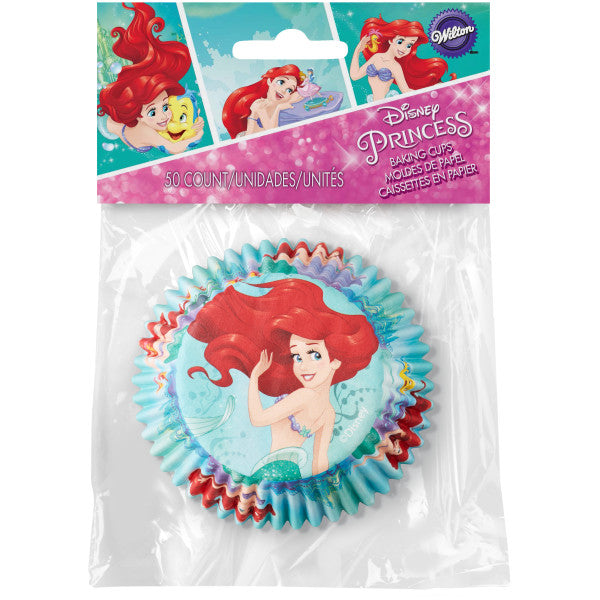 Wilton Disney Princess Little Mermaid Ariel Cupcake Liners, 50-Count