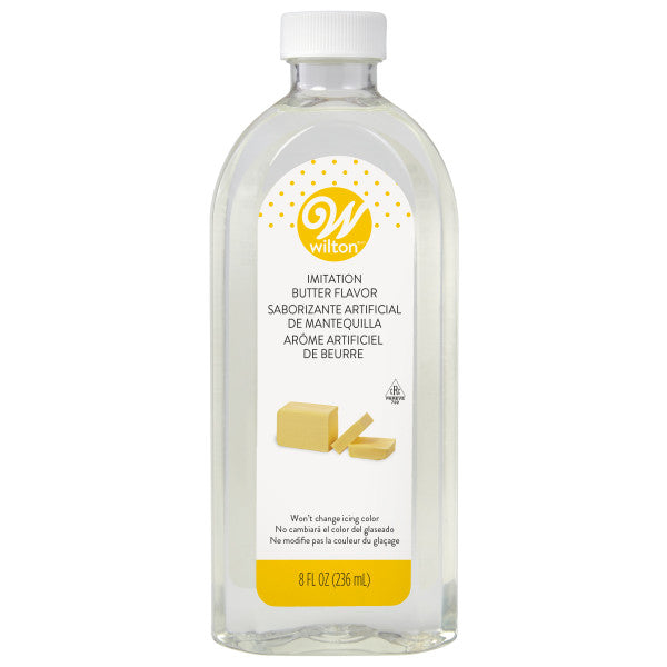 Wilton Clear Imitation Butter Flavoring Extract, 8 oz.