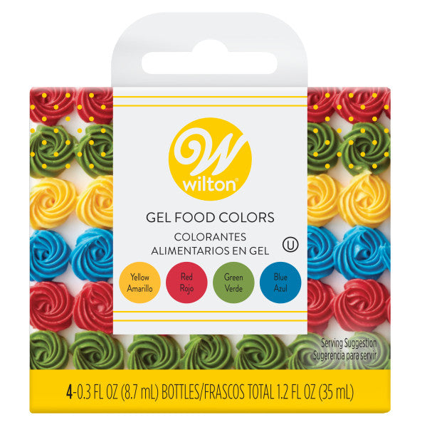 Wilton Gel Food Coloring Set 4 Pkg Neon