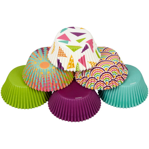 Wilton Assorted Colors and Patterns Cupcake Liners, 150-Count