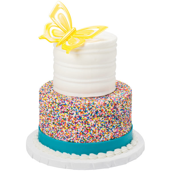 Butterfly Iridescent cupcake and cake toppers - 6 Per Order