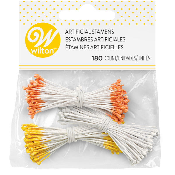 Wilton Artificial Colored Stamen for Cake Decorating Flowers, 180-Count