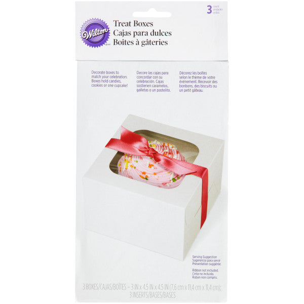 Wilton White Individual Cupcake Boxes, 3-Count